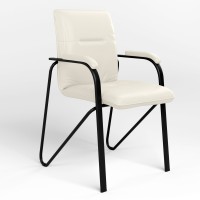 Стул для посетителей Новый Стиль SAMBA BLACK (BOX-2) (S) ECO-50 (Белый) (NWS-129194)