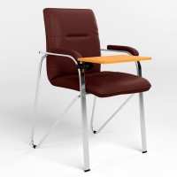 Стілець для відвідувачів Новий Стиль SAMBA T WOOD (S) (BOX-2) ECO-28 (Бордовий) (NWS-129154)