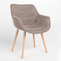 Обеденный стул Новый Стиль VENSAN WOOD ALU (BOX) PUMA-09 (Бледно-розовый) (NWS-129624)