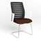 Стул на раме WEBSTAR CF CHROME-WHITE OH-5 C-24 (коричневый) (NWS-129924)