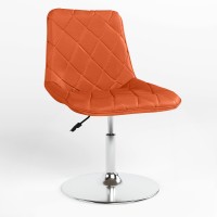 Обідній стілець Новий Стиль NICOLE 1S CHROME (BOX-2) RMB ECO-72 (Помаранчевий) (NWS-122086)