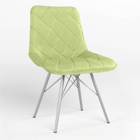 Обеденный стул Новый Стиль NICOLE 4LX ALU (BOX-1) SQR ECO-45 (фисташковой) (NWS-121616)