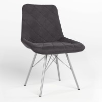 Обеденный стул Новый Стиль NICOLE 4LX ALU (BOX-1) SQR PUMA-16 (Черный) (NWS-121626)