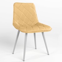 Обідній стілець Новий Стиль NICOLE HN ALU (BOX-1) SQR ECO-01 (Бежевий) (NWS-121896)