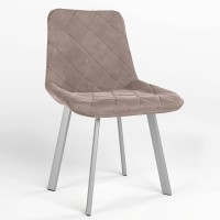 Обідній стілець Новий Стиль NICOLE NX ALU (BOX-1) SQR PUMA-09 (Блідо-рожевий) (NWS-121856)