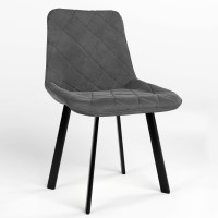Обідній стілець Новий Стиль NICOLE NX BLACK (BOX-1) SQR PUMA-15 (Темно-попелястий) (NWS-121886)