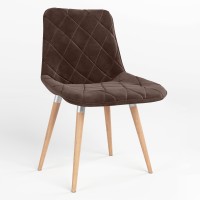 Обідній стілець Новий Стиль NICOLE WOOD ALU (BOX-1) RMB SORO-28 (Світло-коричневий) (NWS-122096)