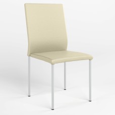 Обідній стілець Новий Стиль NIK CHROME (BOX-1) ECO-07 (Світло-бежевий) (NWS-121736)