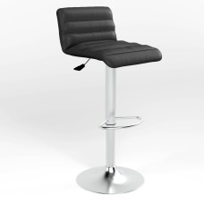 Стілець барний Новий Стиль OLIVIA CHROME (BOX) ECO-30 (Чорний) (NWS-122172)