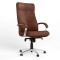 Крісло офісне поворотне Новий Стиль ORION STEEL CHROME ECO-21 (Темно-коричневий) (NWS-126572)