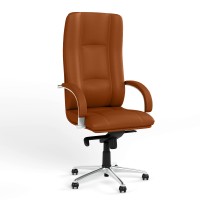 Кресло офисное поворотное Новый Стиль STAR STEEL CHROME LE-I (Охра) (NWS-126842)