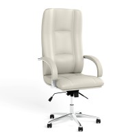 Кресло офисное поворотное Новый Стиль STAR STEEL CHROME TILT AL68 ECO-50 (белый) (NWS-126792)