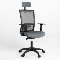 Крісло офісне поворотне Новий Стиль STILO R HR SFB PL64 OH-14 ZT-13 (Сірий) (NWS-126932)