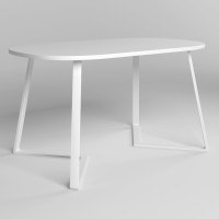 Обеденный стол Новый Стиль FRIDAY WHITE (25) EL 1380х800 Белый (NWS-130941)