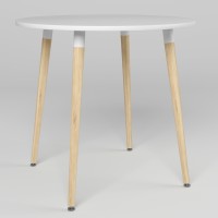 Обідній стіл Новий Стиль MODERN WOOD WHITE (19) D800 4L WHITE/Бук ЛАК 1.018 (NWS-131421)