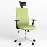 Крісло офісне поворотне Новий Стиль AIR R NET HR LUM CHROME SL AL70 ECO-45 (Фісташковий) (NWS-125154)