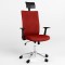Крісло офісне поворотне Новий Стиль AIR R NET HR LUM CHROME SL CHR64 ZT-23 (Червоний) (NWS-125174)