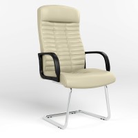 Конференційне крісло Новий Стиль BOSS KD CF CHROME ECO-07 (Світло-бежевий) (NWS-125414)