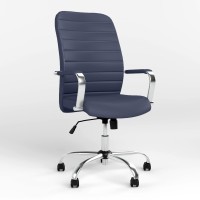 Крісло керівника Новий Стиль BRUNO (COMFORT+TILT) ECO-22 (Синій) (NWS-125364)