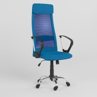 Кресло офисное поворотное Новый Стиль FRANK GTP TILT CHR68 P OH-3 C-81 (Голубой) (NWS-123684)