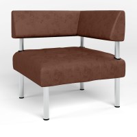 Крісло офісне кутове Новий Стиль OFFICE ECO-21 (Темно-коричневий) (NWS-122805)