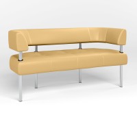 Диван офісний округлий Новий Стиль OFFICE ECO-01 (Бежевий) (NWS-122865)