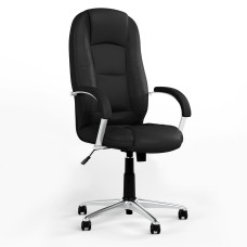 Крісло офісне поворотне Новий Стиль MODUS STEEL CHROME (TILT) ECO-30 (Чорний) (NWS-126476)