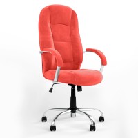 Кресло офисное поворотное Новый Стиль MODUS STEEL CHROME (COMFORT+TILT) SORO-51 (Оранжевый) (NWS-126516)
