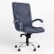 Крісло поворотне GERMES STEEL CHROME LB (COMFORT) ECO-22 (Синій) (NWS-126087)