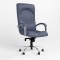 Крісло поворотне GERMES STEEL CHROME (COMFORT) ECO-22 (Синій) (NWS-126047)