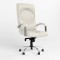 Крісло офісне поворотне Новий Стиль GERMES STEEL CHROME (COMFORT) ECO-50 (Білий) (NWS-126067)