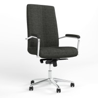 Кресло офисное поворотное Новый Стиль GRAND STEEL CHROME MPD AL68 C-73 (Серый) (NWS-126137)