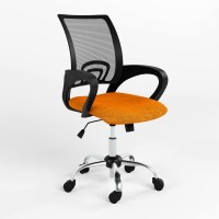 Крісло офісне поворотне Новий Стиль NETWORK GTP CHROME Р OH-5 C-76 (Помаранчевий) (NWS-124377)