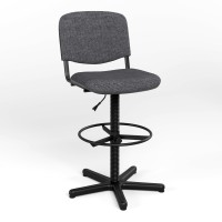 Кресло офисное поворотное Новый Стиль ISO GTS RING BASE STOPKI PM64 C-38 (Антрацит) (NWS-132074)