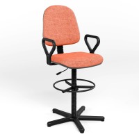 Крісло офісне поворотне Новий Стиль REGAL GTP NEW RING BASE STOPKI PM60 C-84 (Пудра рожева) (NWS-132104)