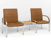 Мягкий офисный стул Новый Стиль STAFF-2 T(S) ECO-13 (Коричневый) (NWS-132535)