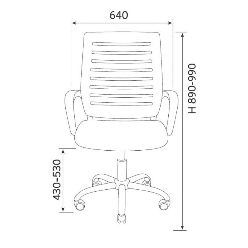 Крісло комп'ютерне Perfect Home BO-001GC Сірий (PFH-092121)