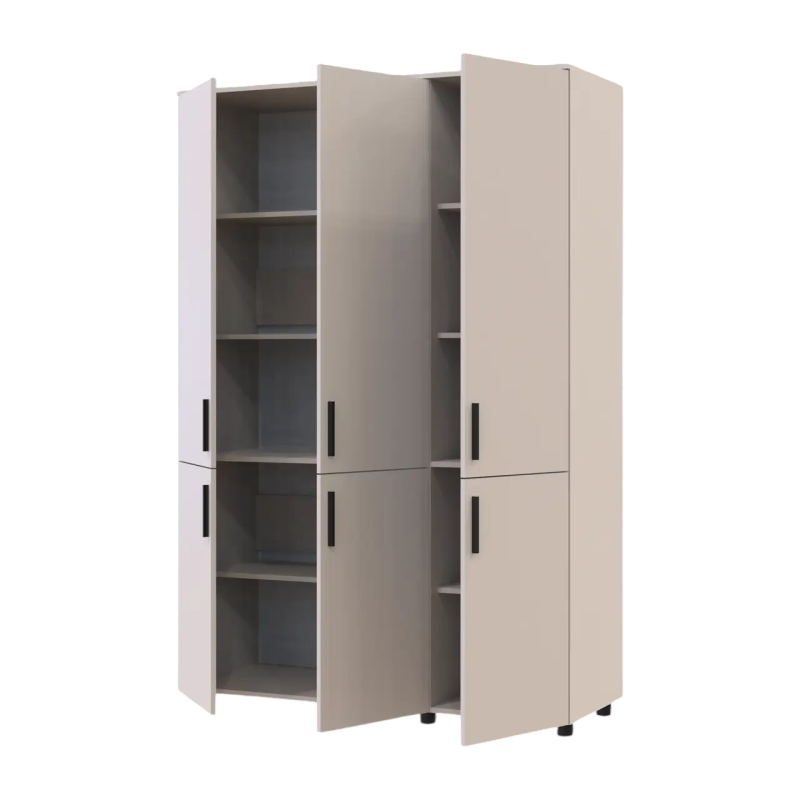 Шафа для одягу Doros Торн Кашемір 3 ДСП (полиці) 135х51.6х200 (DRS-012058)