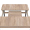 Розсувний стіл Неман МОНО квадрат Дуб сонома/Венге (NEM-121080)