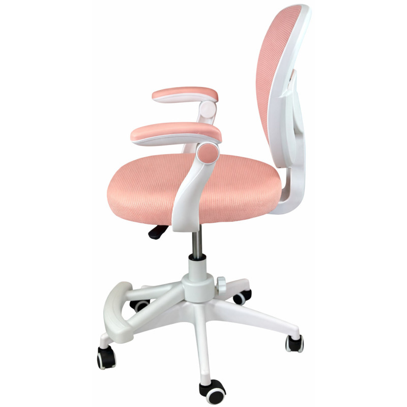 Крісло обертове дитяче з підставкою для ніг PERFECT KIDS PINK Perfect Home Рожевий (PFH-092118)