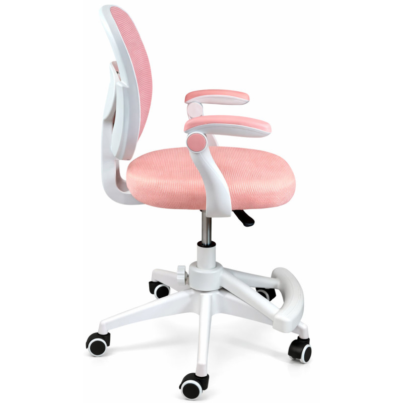 Крісло обертове дитяче з підставкою для ніг PERFECT KIDS PINK Perfect Home Рожевий (PFH-092118)