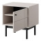 Тумба приліжкова Perfect Home Japandi S54 1-дверна 54х56х39 см Кашемір (PFH-091467)