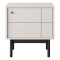 Тумба приліжкова Perfect Home Japandi S54 1-дверна 54х56х39 см Кашемір (PFH-091467)