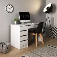 Комп'ютерний стіл Perfect Home Ada 5S/120 120x75x55 Білий глянець (PFH-091306)