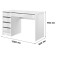 Комп'ютерний стіл Perfect Home Ada 5S/120 120x75x55 Білий глянець (PFH-091306)