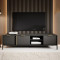 Тумба під телевізор Perfect Home Clars 3D 202,9х53,4х39,5 Антрацит (PFH-091024)