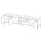 Тумба під телевізор Perfect Home Clars 3D 202,9х53,4х39,5 Антрацит (PFH-091024)