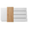 Комод Perfect Home Cube 2D4S/160 160x93,5x45,4 Білий/Дуб крафт золотий (PFH-091040)