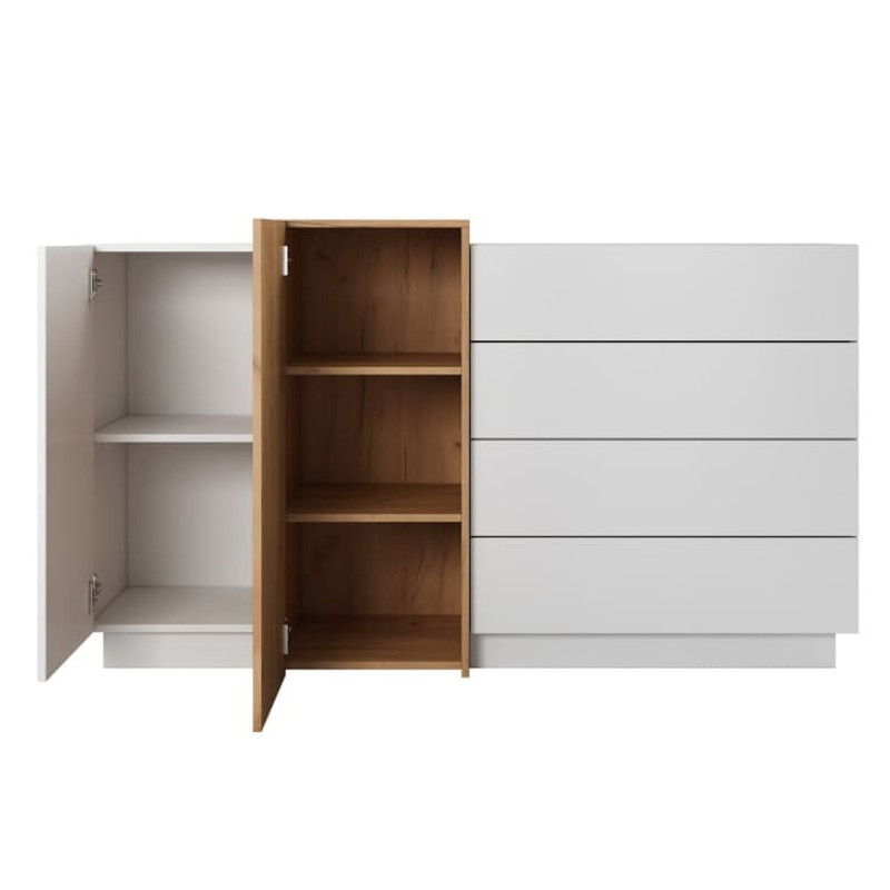 Комод Perfect Home Cube 2D4S/160 160x93,5x45,4 Білий/Дуб крафт золотий (PFH-091040)