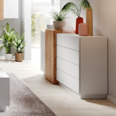 Комод Perfect Home Cube 2D4S/160 160x93,5x45,4 Білий/Дуб крафт золотий (PFH-091040)